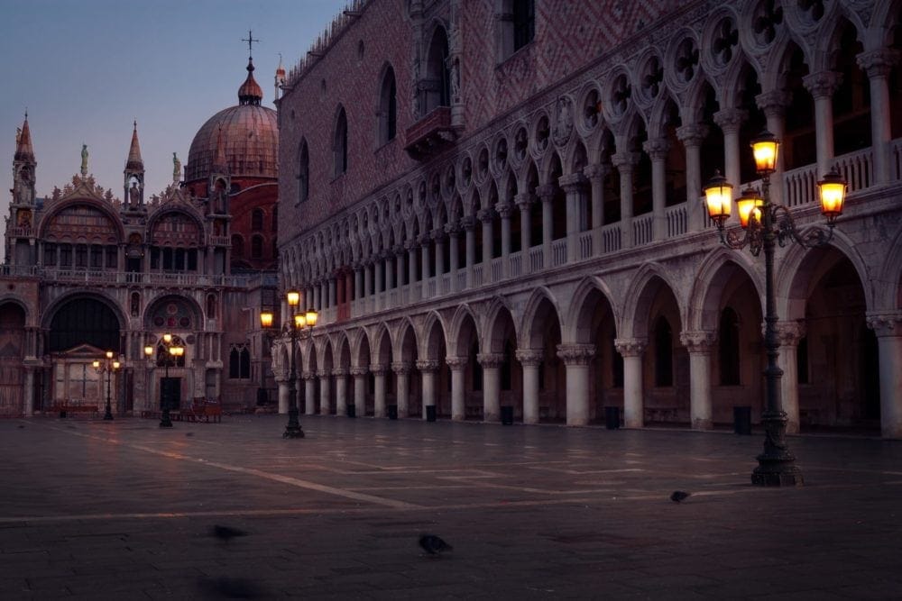 St Marks Square Venice At Dawn